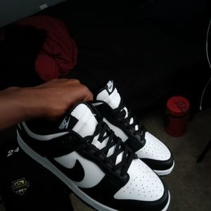 Nike panda dunk size 9:5 black and white